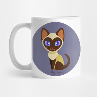 Kawaii Siamese Cat Mug